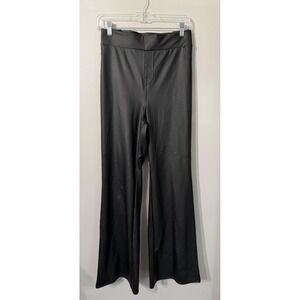 NWT TORRID Full Length Signature Waist Faux Leather Slim Boot Pants Size 2 Black